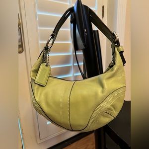 Vintage Coach Lime Green SoHo Hobo Bag